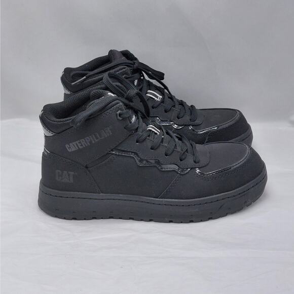 Caterpillar Womens Work Boots Size 6.5 Black Composite Toe Slip Resistant Safety - Picture 3 of 14